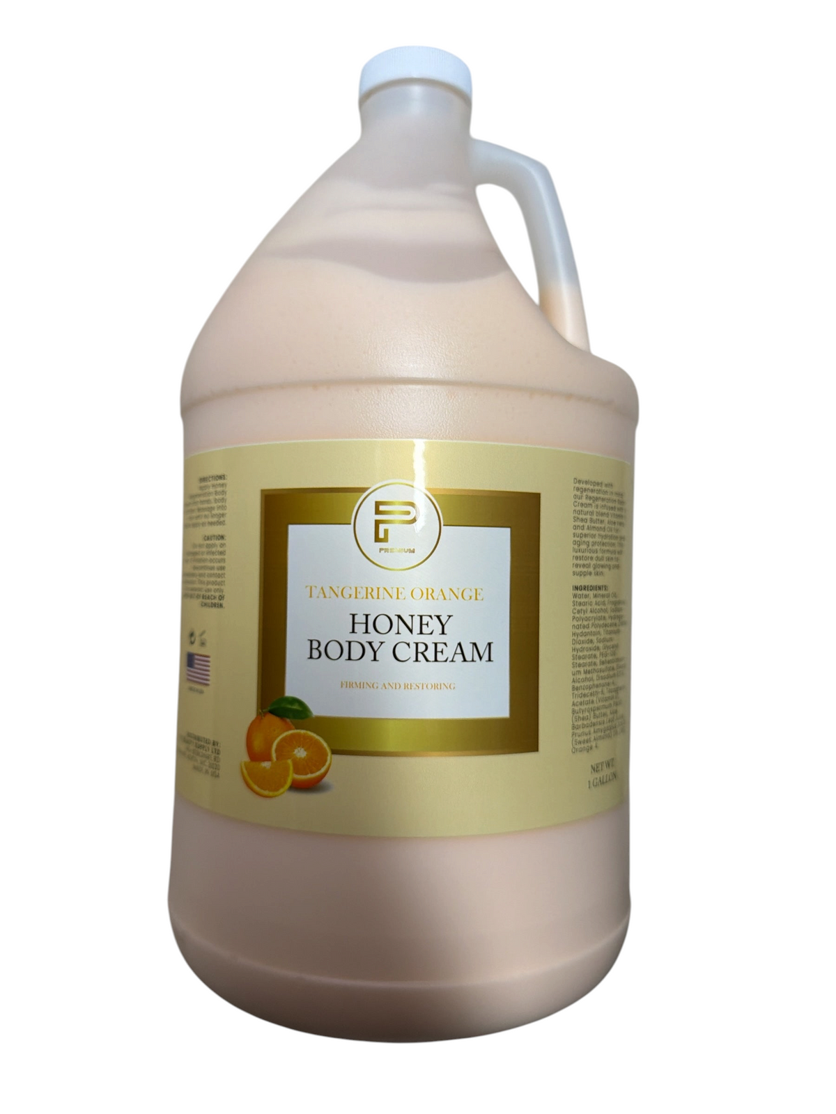 TP BEAUTY SUPPLY PTY LTD one-gallon tangerine orange honey body cream for firming and restoring skin