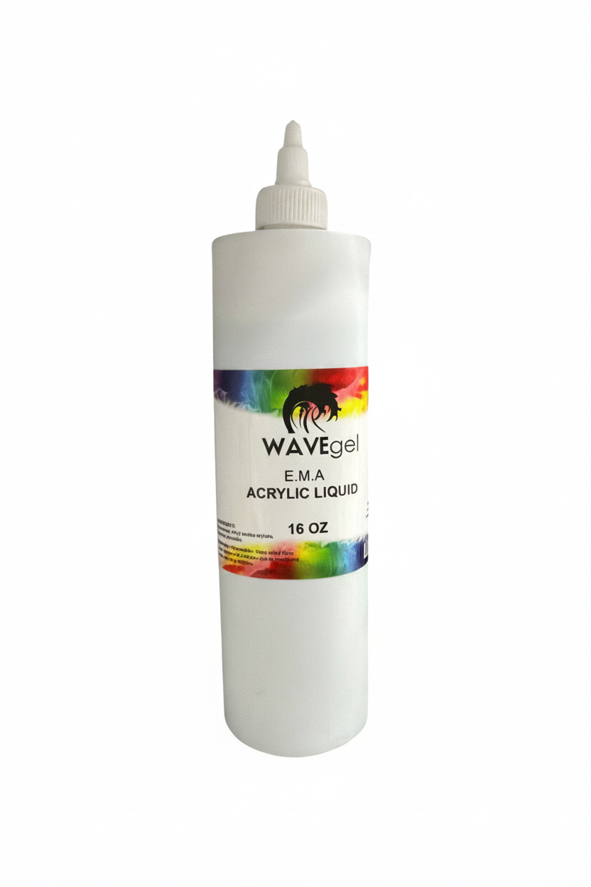 TP BEAUTY SUPPLY PTY LTD WAVEgel 16oz E.M.A. acrylic liquid monomer bottle for professional nail sculpting
