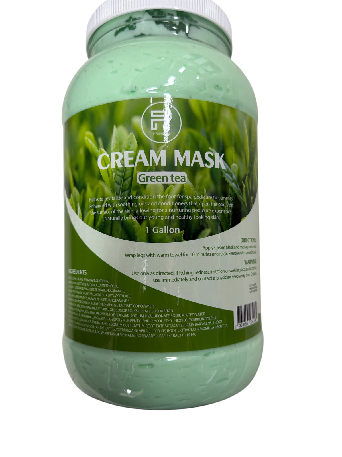 Premium Green Tea Cream Mask One Gallon