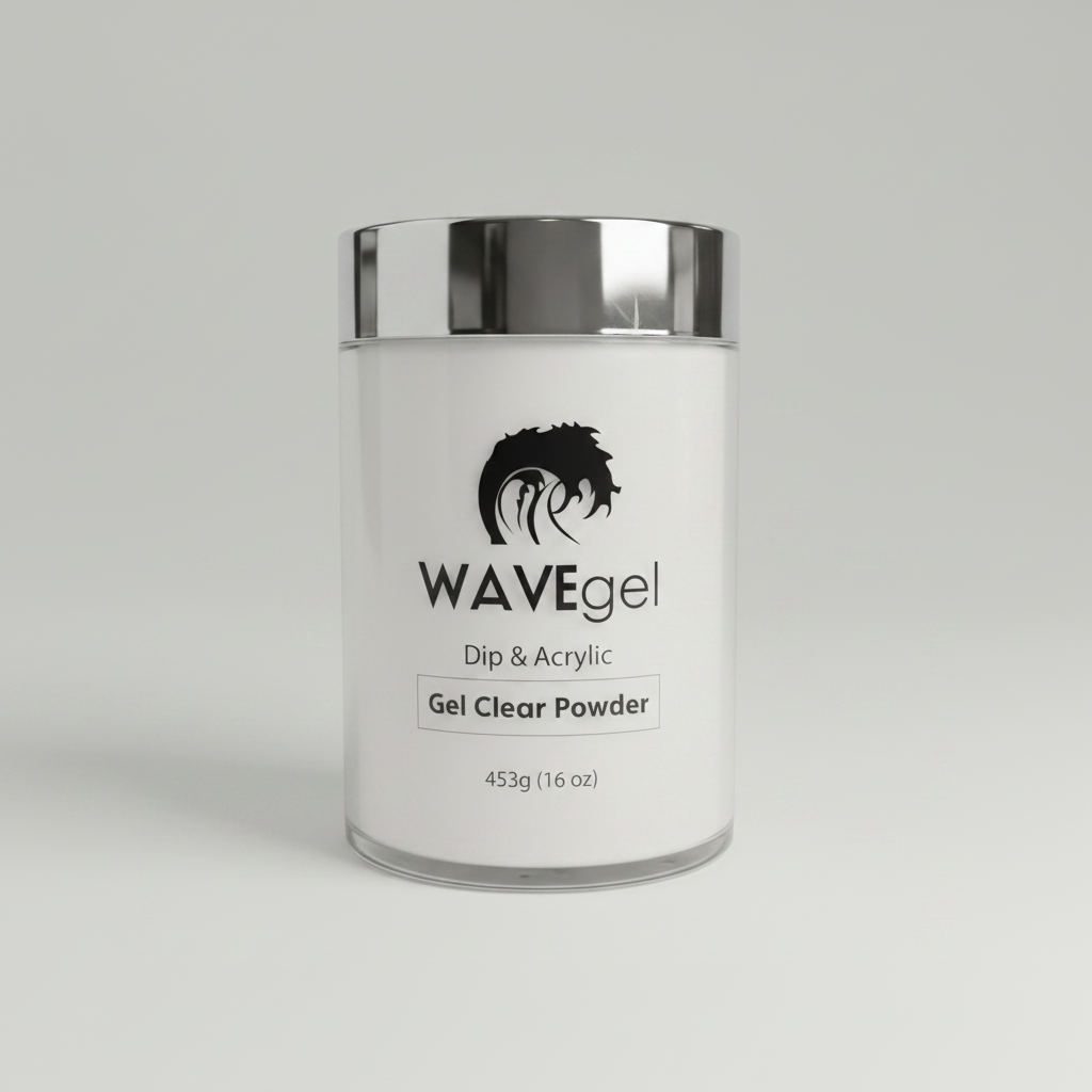 WAVEgel Dip and Acrylic Gel Clear Powder 16oz