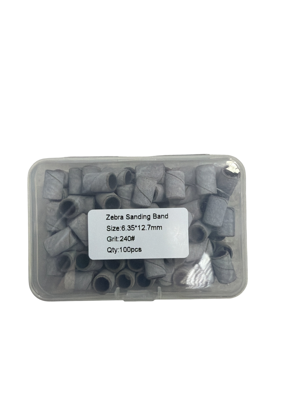 Professional Zebra Sanding Bands For Nail Care #240 100pcs