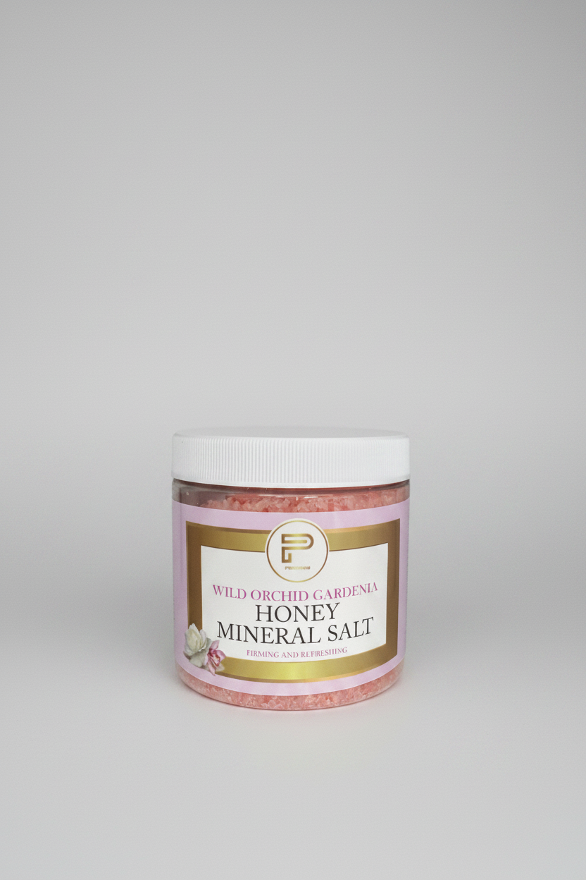 Wild Orchid Gardenia Honey Mineral Salt Body Scrub 16oz