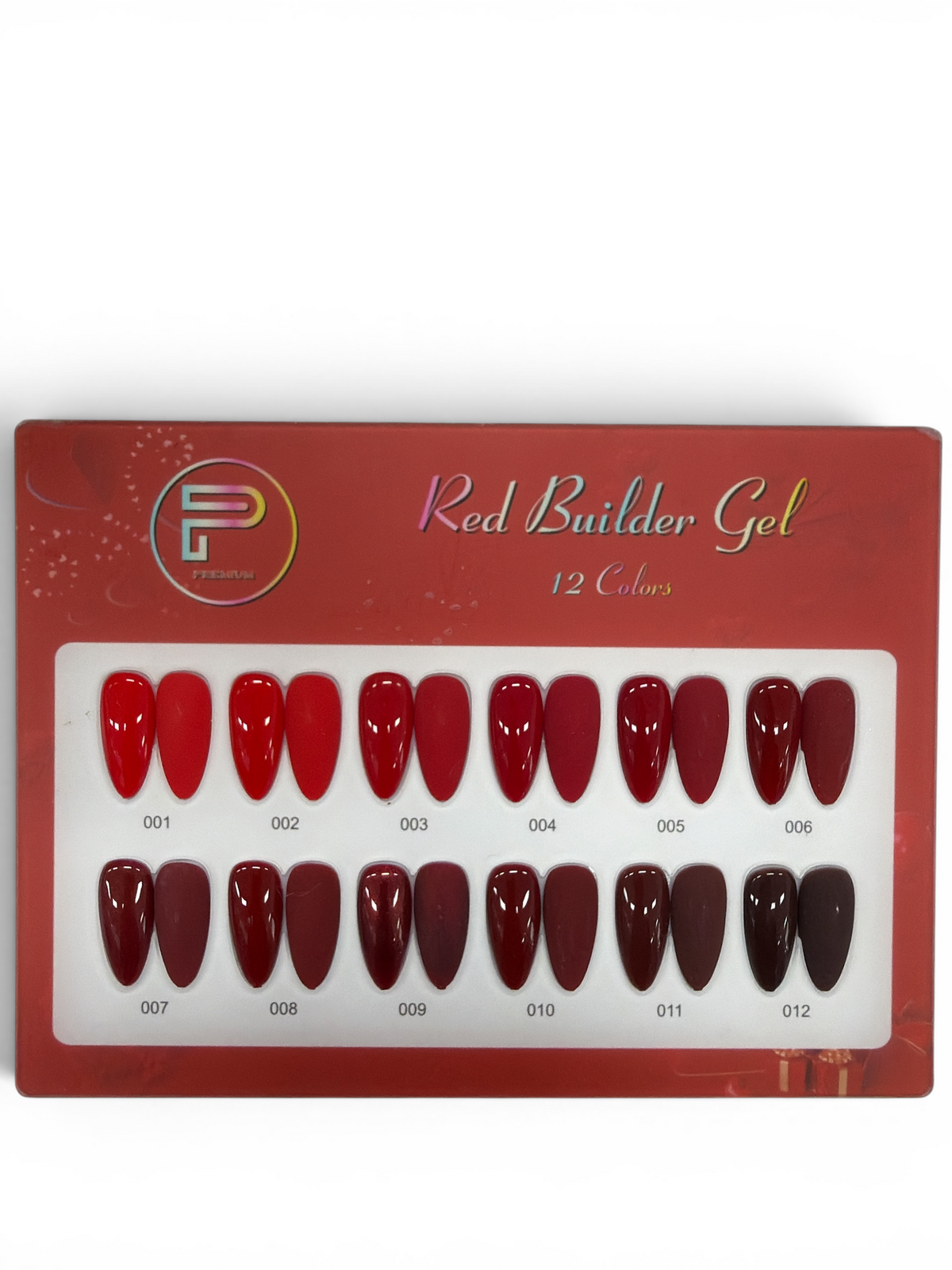 Premium Red Collections Builder Gel 12 Colours