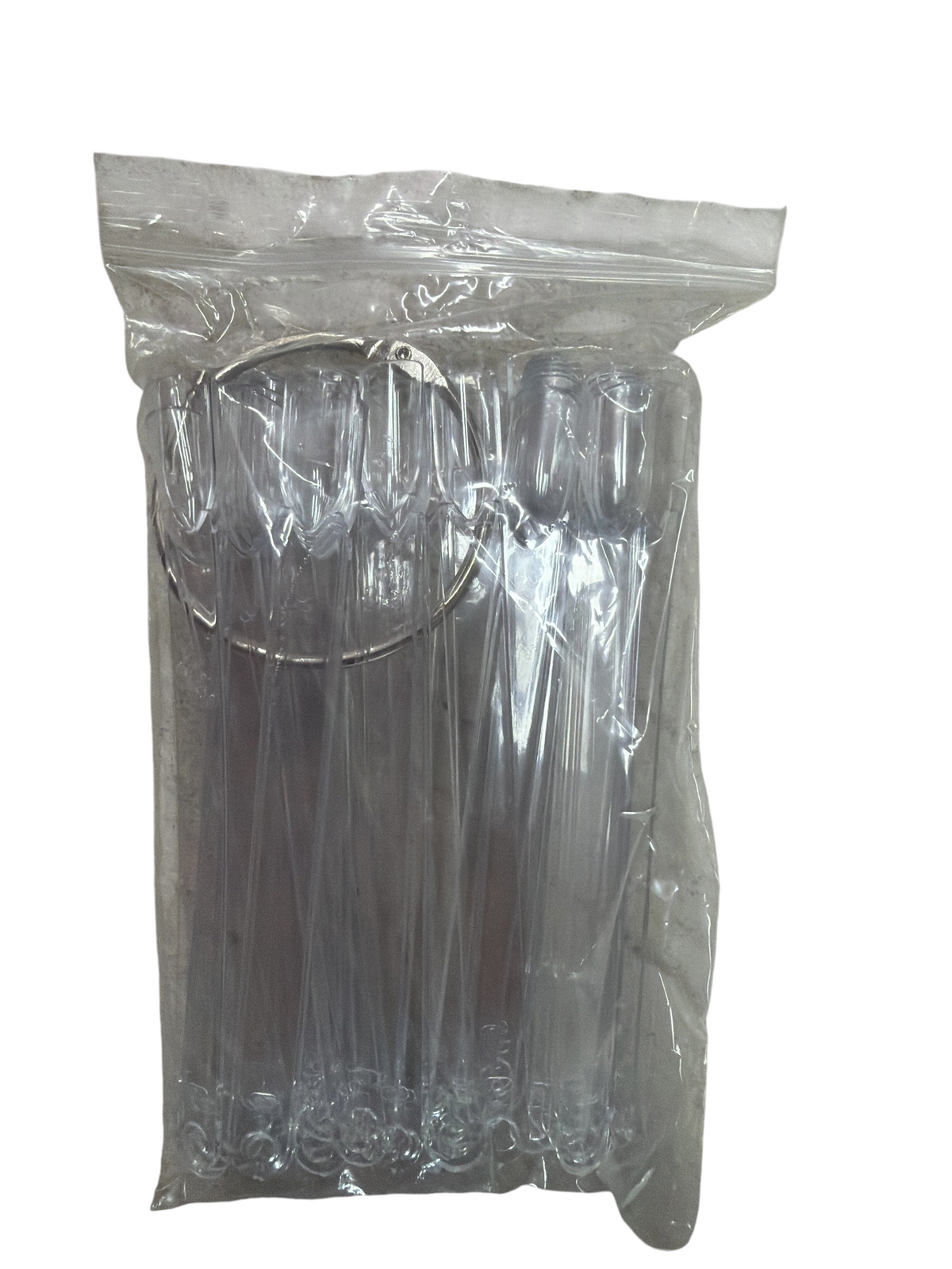 TP BEAUTY SUPPLY PTY LTD clear plastic nail art practice sticks with a metal ring in a sealed plastic bag.