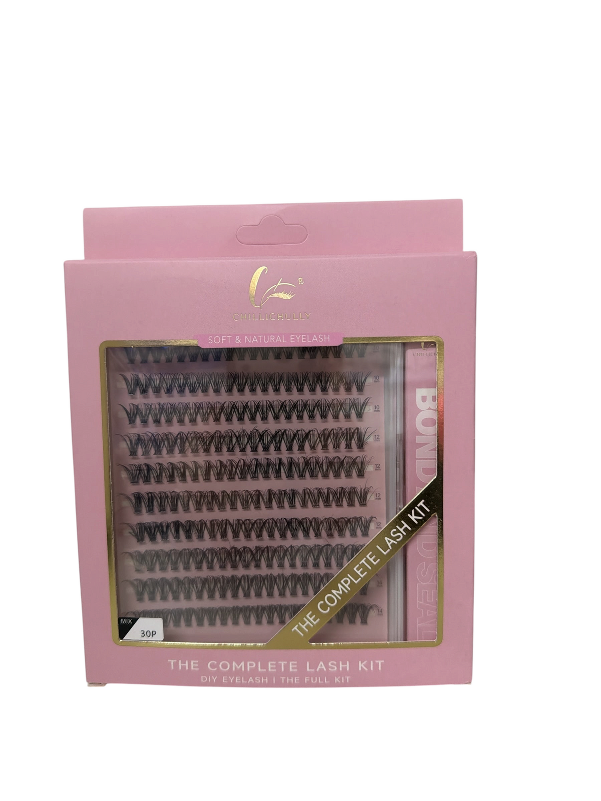 TP BEAUTY SUPPLY PTY LTD CHILLICHULLY DIY eyelash extension kit with mixed length lash segments and bond and seal.