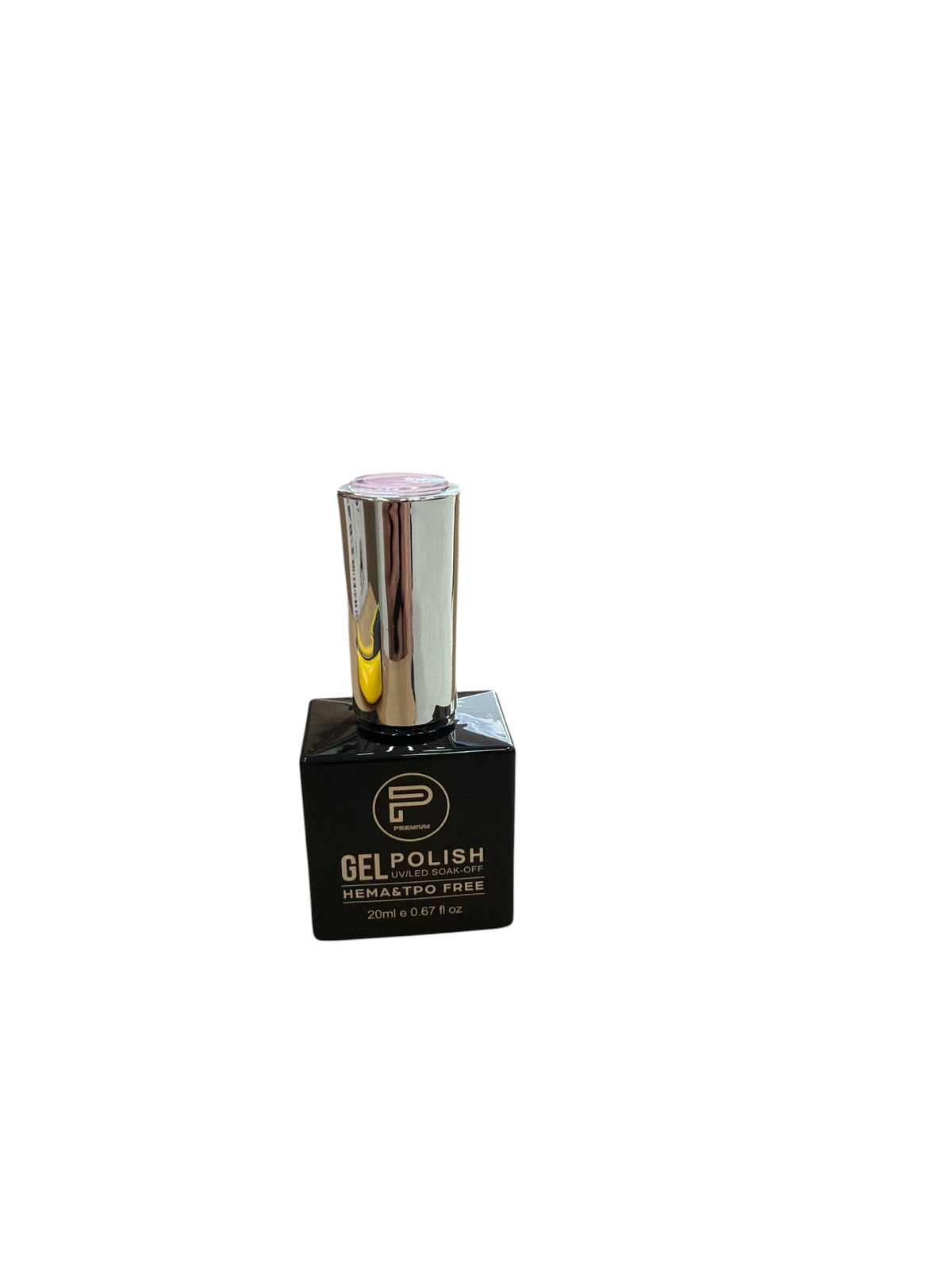 TP BEAUTY SUPPLY PTY LTD premium soak-off UV LED gel nail polish in a black 20ml bottle with a silver cap.