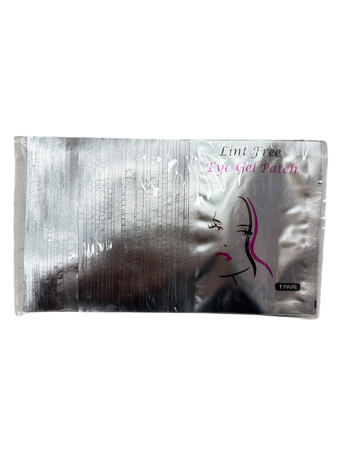 TP BEAUTY SUPPLY PTY LTD lint-free eye gel patch in silver foil packaging for eyelash extensions and lash lifting.