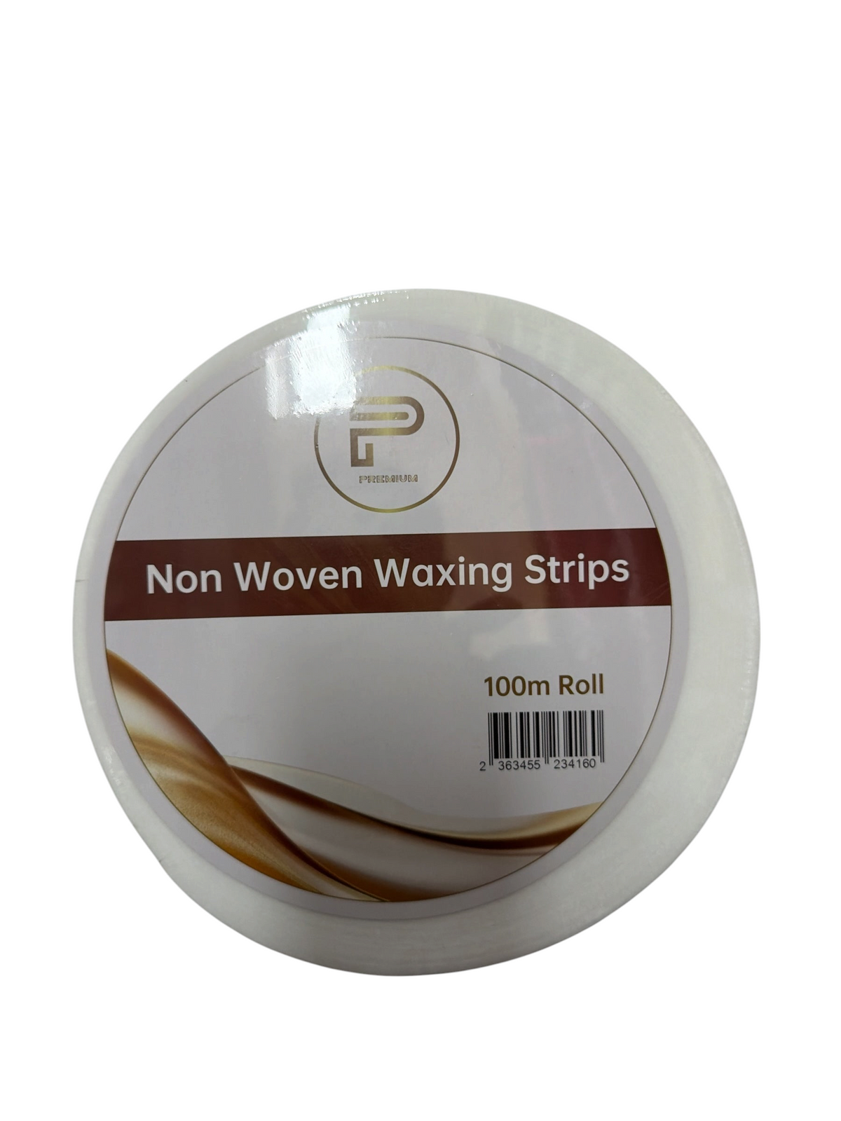 TP BEAUTY SUPPLY PTY LTD premium non-woven waxing strips in a 100-metre roll for professional hair removal.