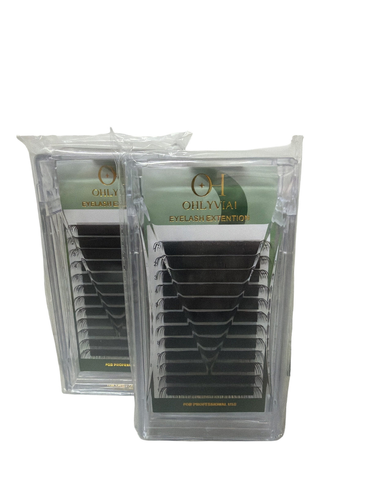 TP BEAUTY SUPPLY PTY LTD OHLYVIA! professional black eyelash extension trays in clear plastic packaging