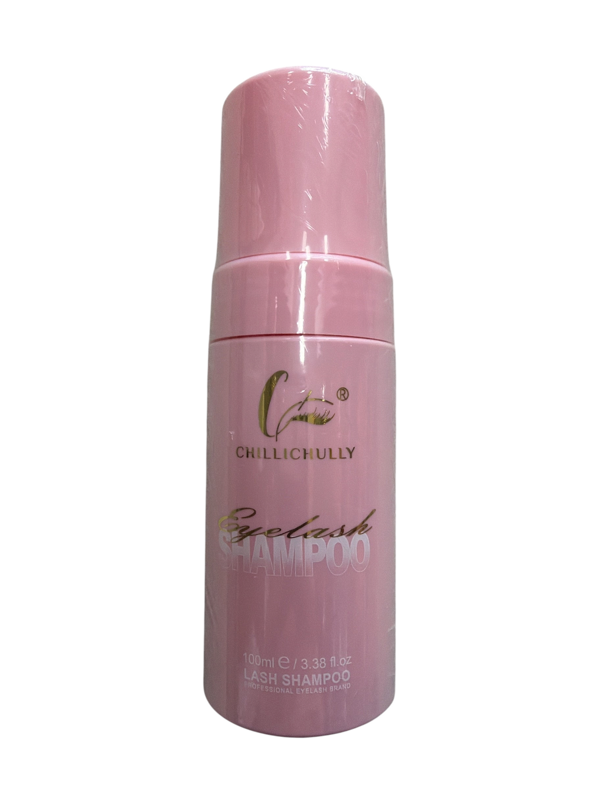 TP BEAUTY SUPPLY PTY LTD Chillichully 100ml pink foaming eyelash shampoo bottle for lash extension maintenance