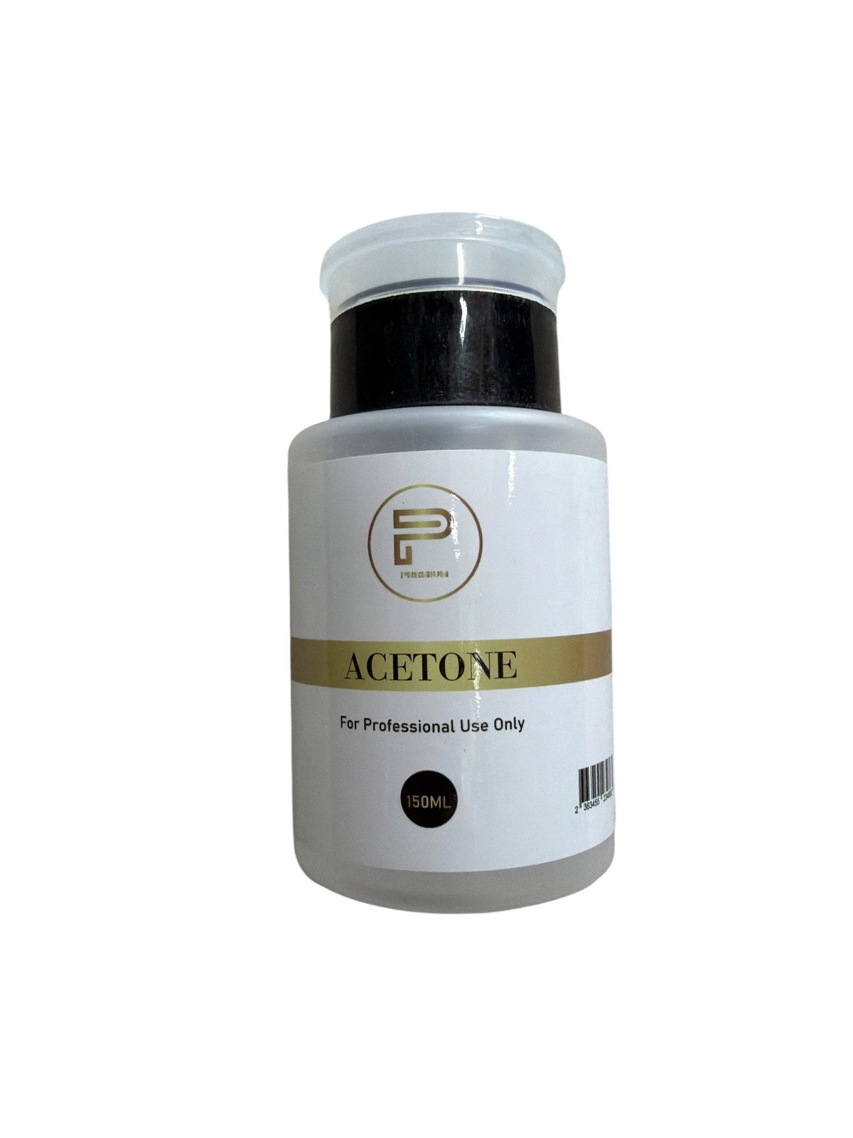 TP BEAUTY SUPPLY PTY LTD 150ml professional acetone nail polish remover in a clear bottle for salon use.