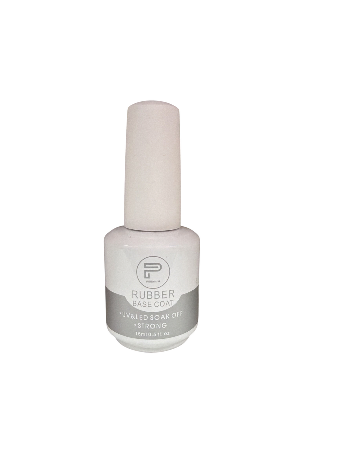 TP BEAUTY SUPPLY PTY LTD 15ml premium rubber base coat bottle for UV and LED soak-off gel nail polish application.