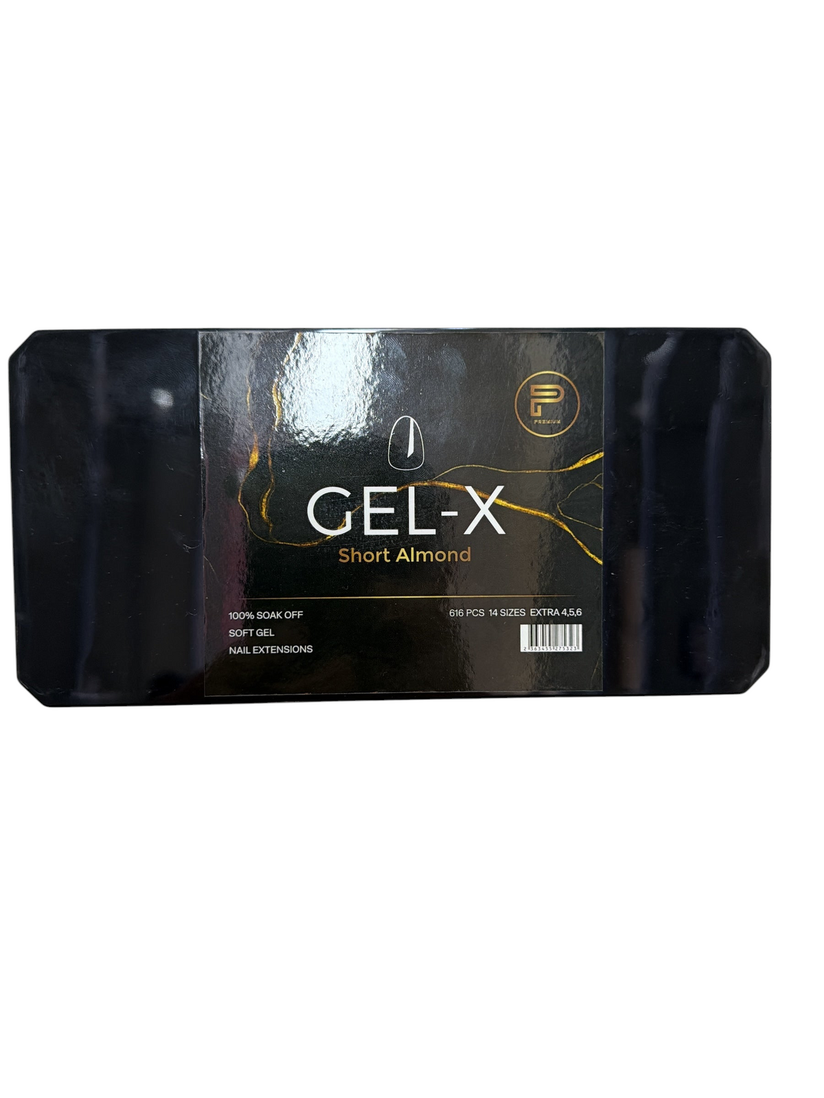 TP BEAUTY SUPPLY PTY LTD premium short almond gel nail extension kit in a black box with gold accents